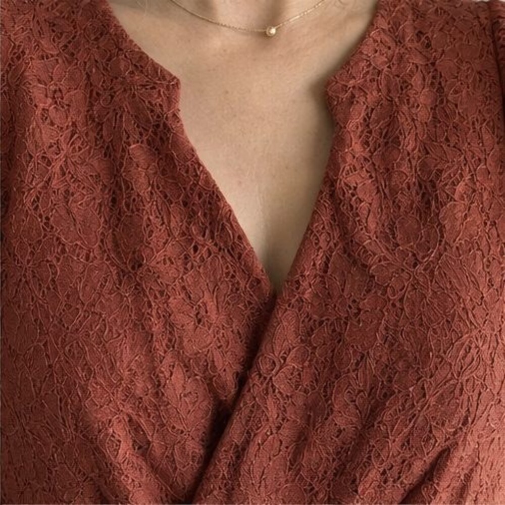 Rust Smocked Top - Picture 4 of 6